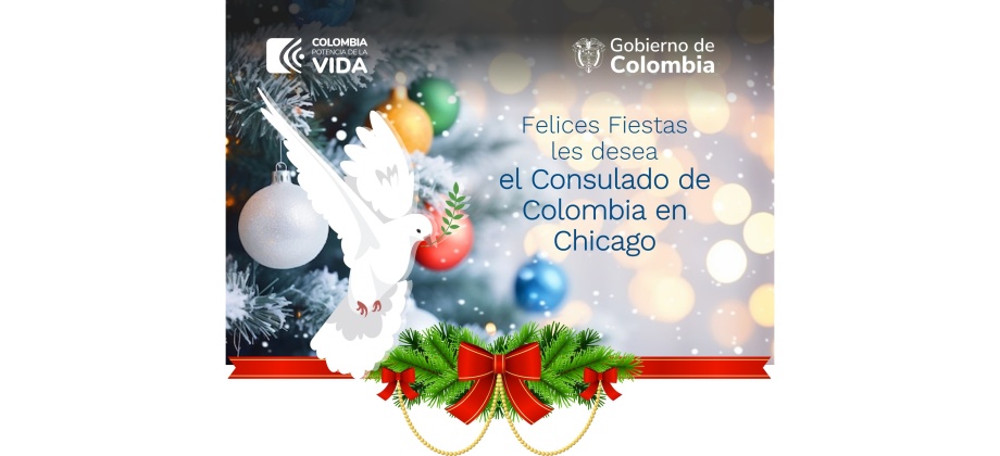 Saludo de Navidad y Año Nuevo del Consulado de Colombia en Chicago