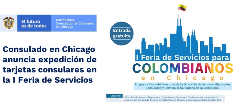 Consulado en Chicago anuncia expedición de tarjetas consulares en la I Feria de Servicios en 2019
