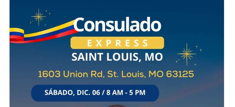Jornada de Consulado Express en Saint Louis, Missouri los días 6 y 7 de diciembre de 2025