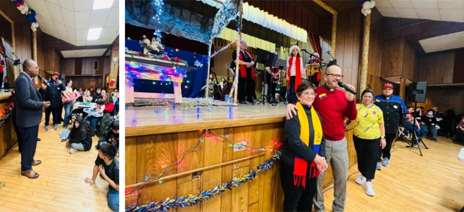 Consulado presente en las novenas navideñas