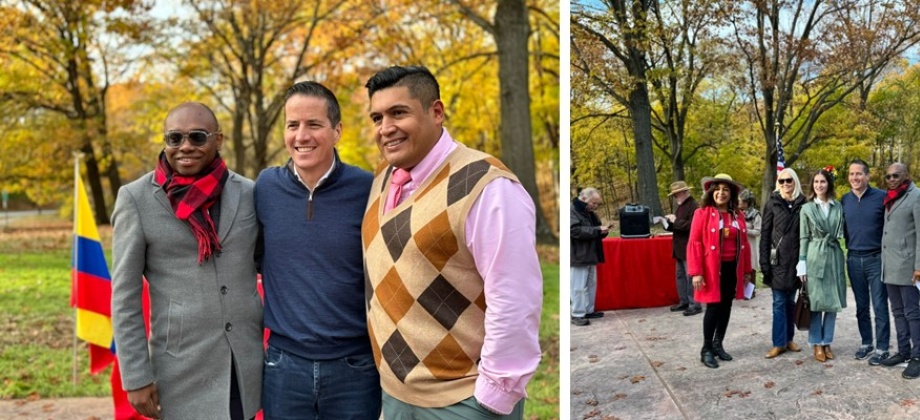 Cónsul Diego Alexander Angulo Marínez y el Senador Bernie Moreno Inauguran el Jardín Cultural Colombiano en Ohio