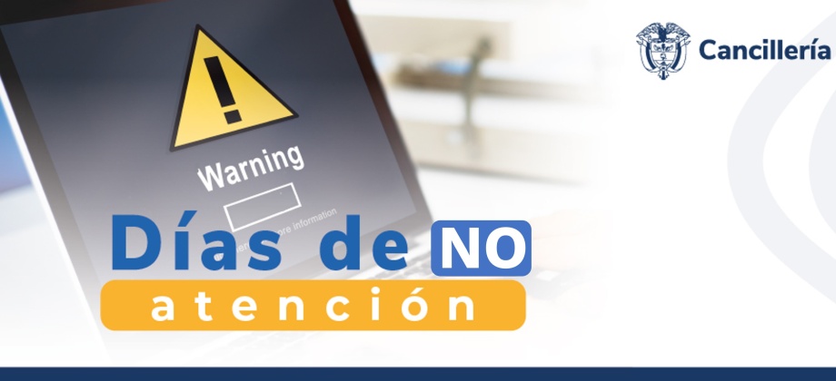 Embajada de Colombia y los consulados en Estados Unidos no tendrán atención al público el 9 de octubre de 2023