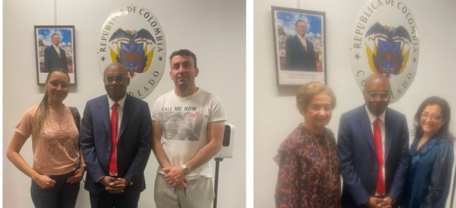 Recibimiento de connacionales en las oficinas del Consulado de Colombia en Chicago