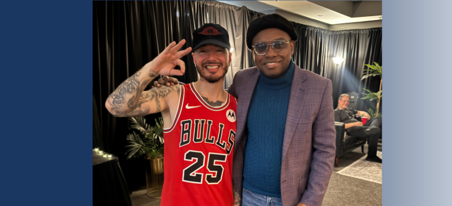 Cónsul General Diego Angulo Marinez acompañó a la comunidad colombiana durante concierto de J Balvin 