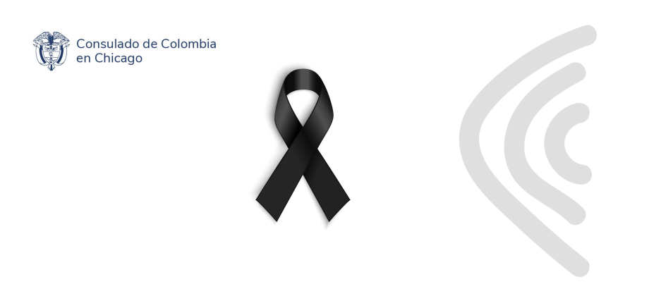 Mensaje de condolencias del Consulado General de Colombia en Chicago
