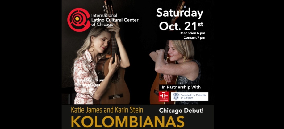 Consulado de Colombia en Chicago invita al recital de guitarra “Kolombianas” en el Instituto Cervantes el 21 de octubre de 2023
