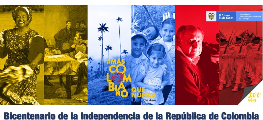 Consulado de Colombia en Chicago invita a la celebración del Bicentenario