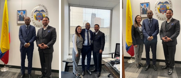 Cónsul General de Colombia recibió la visita del alcalde de Aurora 