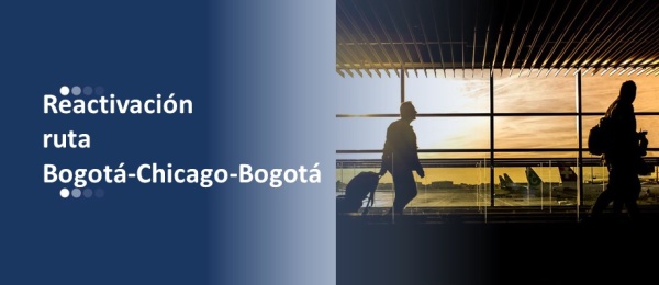 Saludo a reactivación ruta de Avianca Bogotá-Chicago-Bogotá
